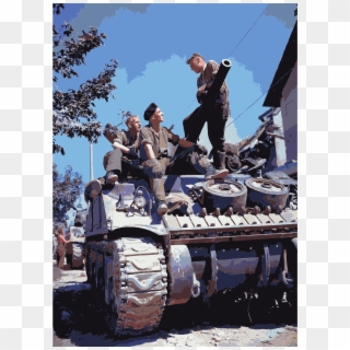 This Free Icons Png Design Of Crew Of A Sherman-tank - Canadian Sherman Tank, Transparent Png