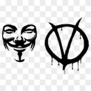 V For Vendetta Clipart Anonymous - V For Vendetta Symbol, HD Png Download