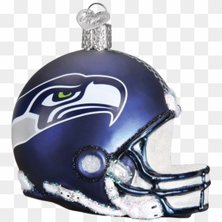 Seattle Seahawks Football Helmet Glass Ornament - Seahawks Ornaments, HD Png Download