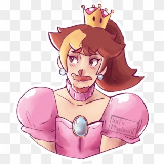 Arinsette A Drawing Of Arin Hanson As Princess Peach - Cartoon, HD Png Download