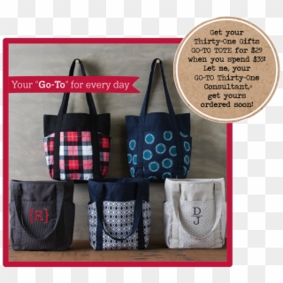 Thirty One Gifts Go To Tote - Go To Tote Thirty One, HD Png Download