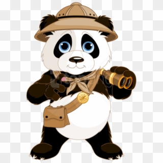 Download Cute Panda Clipart Png Photo - Explorer Panda, Transparent Png
