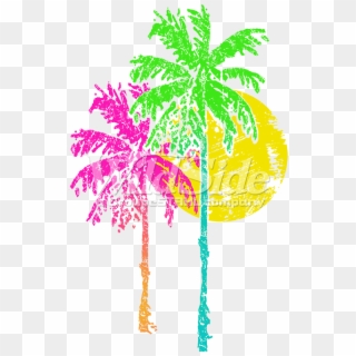 Palm Trees In The Sun - Illustration, HD Png Download