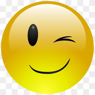 Emoji Face Clipart Wink - Winking Emoji Face, HD Png Download