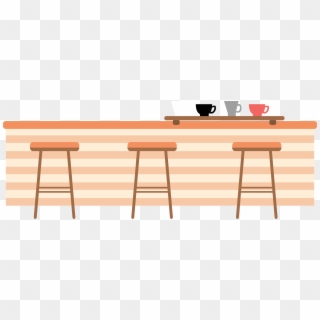 Png Black And White Library Bar Vector Counter - Bar Stool, Transparent Png