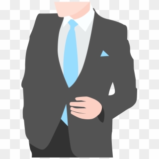 Business Attire With A Breast Pocket Handkerchief - Tuxedo, HD Png Download