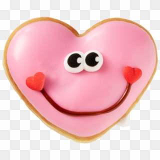 Pink Donut Png - Valentines Day Images Smile, Transparent Png