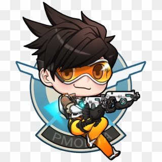 Related Image Kaito, Overwatch Tracer, Video Game Art, - Overwatch Fanart Tracer Chibi, HD Png Download