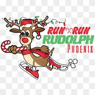 Reindeer Running Clipart Phoenix Run Run Rudolph Half, HD Png Download