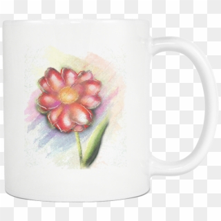 Flower Wall Decal - Coffee Cup, HD Png Download