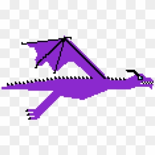 Purple Dragon - Dragon Pixel Art Purple, HD Png Download