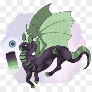 Purple Dragon Design - Cartoon, HD Png Download