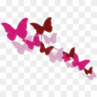 Borboletas Em Png - Pink Butterflies, Transparent Png
