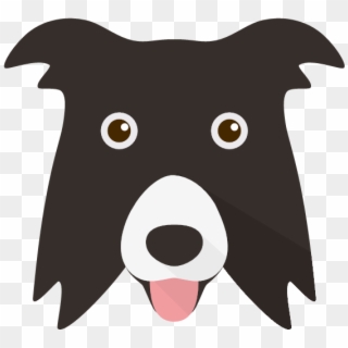 Bordercollie 02 Yappicon Bordercollie 03 Yappicon - Cartoon Border Collie With Bandana, HD Png Download