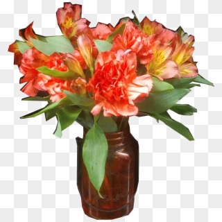 Fall Flowers In A Mason Jar, HD Png Download