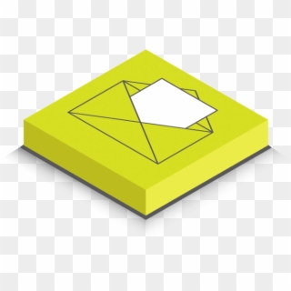3d Email Button Best - Triangle, HD Png Download