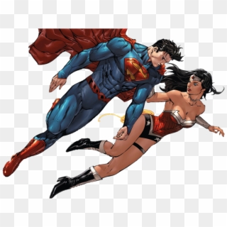 New 52 Superman And Wonder Woman By Mayantimegod - Superman Wonder Woman Png, Transparent Png