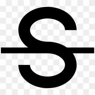 Png File - Letter S Crossed Out, Transparent Png