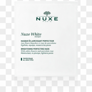 Brightening Perfecting Mask Nuxe White - Paper, HD Png Download