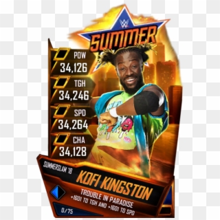 Kofikingston S4 21 Summerslam18 Ringdom - Wwe Supercard Kofi, HD Png Download