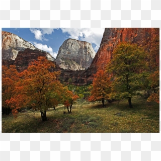 Great White Throne, Zion National Park, Utah - Autumn, HD Png Download