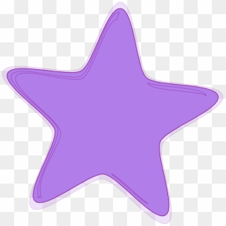 Clip Black And White Download Purple Starfish Clipart - Purple Star Clipart, HD Png Download