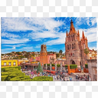 Parroquia De San Miguel Arcángel, Guanajuato Canvas - Parroquia De San Miguel Arcángel, HD Png Download