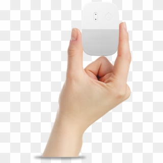 Hand Holding A Veritemp Temperature Monitoring Sensor - Iphone, HD Png Download