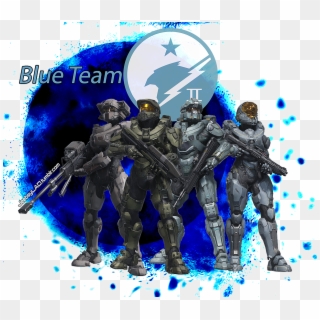 “spartan Blue Team From The Halo Expanded Universe - Blue Team, HD Png Download