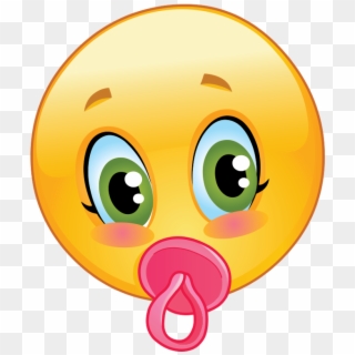 Smiley Emoticon Faces, Smiley Faces, Smiley Emoji, - Baby Emoji, HD Png Download