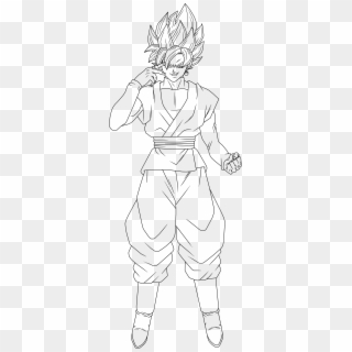 Goku Fase 2 Para Colorear - Sketch, HD Png Download - 1280x720(#4488958) -  PngFind