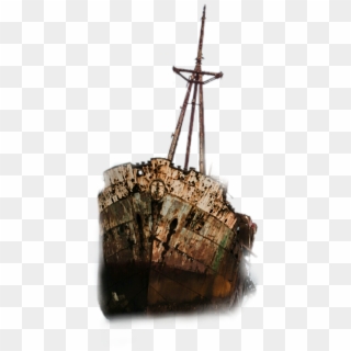 #ship #shipwreck #shipwrecked #oldship #boat #boats - Shipwreck On The Greek Shore, HD Png Download