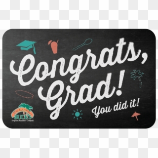 Congrats, Grad Gift Card - Label, HD Png Download