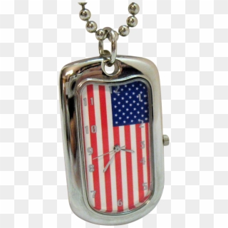 Unique Awesome Vintage American Flag Silver Pendant - Locket, HD Png Download