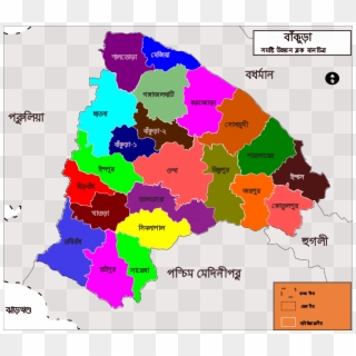 Bankura Tehsil Map-bn - Bankura Map, HD Png Download