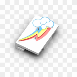Rainbow Dash Cutie Mark Strap Clip - Graphic Design, HD Png Download