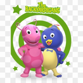 Pink On Pink Polka Dot Overalls - Backyardigans Pablo And Uniqua, HD Png Download