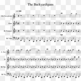 The Backyardigans Sheet Music 1 Of 2 Pages - Carnival Kerfuffle Trumpet Sheet Music, HD Png Download
