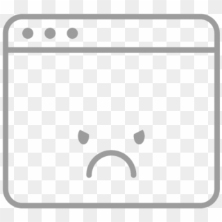 Slower Computer Screen Unhappy - Cartoon, HD Png Download