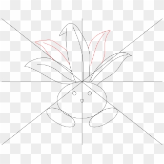 How To Draw Pokemon Oddish Step - Line Art, HD Png Download