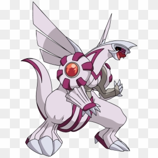 484palkia Dp Anime 2 - White And Pink Legendary Pokemon, HD Png Download