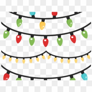 Christmas Lights Clipart Christmas Magic - Hanging Christmas Lights Clipart, HD Png Download