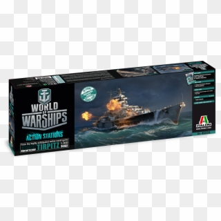 Line Of World Of Warships Model Kits - World Of Warships Italeri Tirpitz, HD Png Download