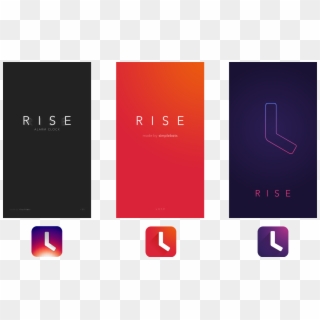 Splash Screens And Icons For Major Versions Of Rise - Graphic Design, HD Png Download