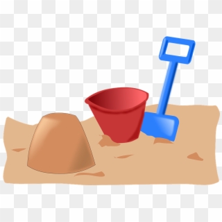 Sandbox, Toys, Beach, Play, Bucket, Shovel, Kids - Sand Clipart, HD Png Download
