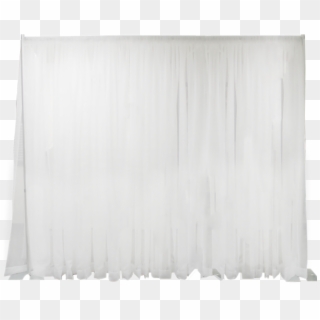 Sheer Wedding Backdrop White Sheer Drapes, Sheer Fabrics, - White Pipe And Drape, HD Png Download