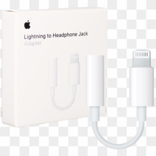 Genuine Apple Lightning To - Apple Lightning To 3.5 Mm Headphone Jack Adapter, HD Png Download