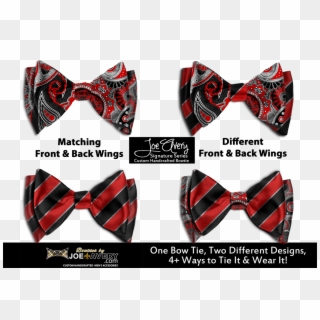 57 Bowties And Ties Bow - Two Pattern Bow Tie, HD Png Download