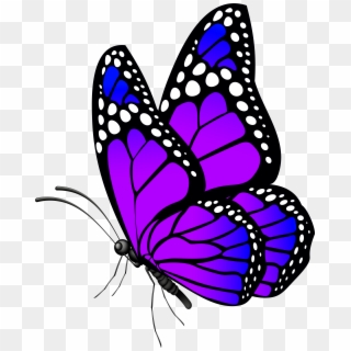 Butterfly Purple Png Clip Art Image, Transparent Png