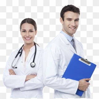 Doctors And Nurses Transparent Png - Female And Male Doctor, Png Download